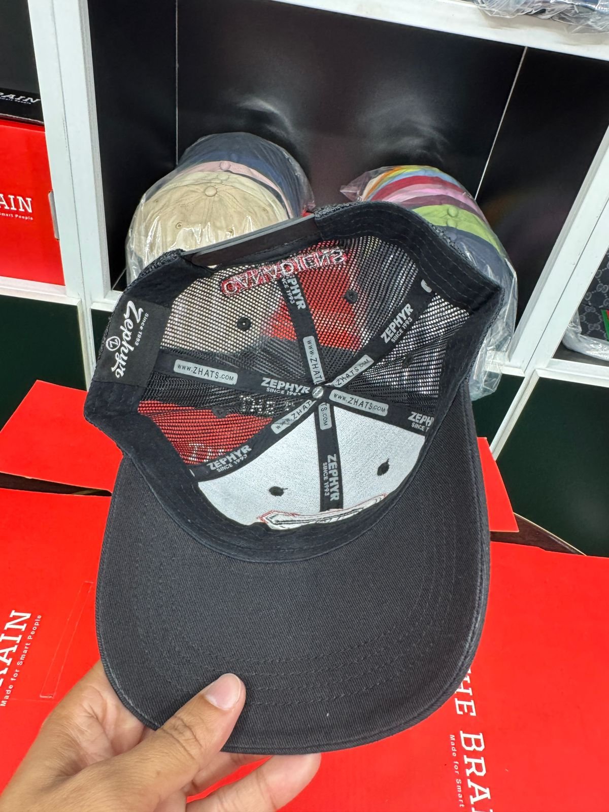 Montreal Canadiens Mesh Trucker Snapback Cap view 3