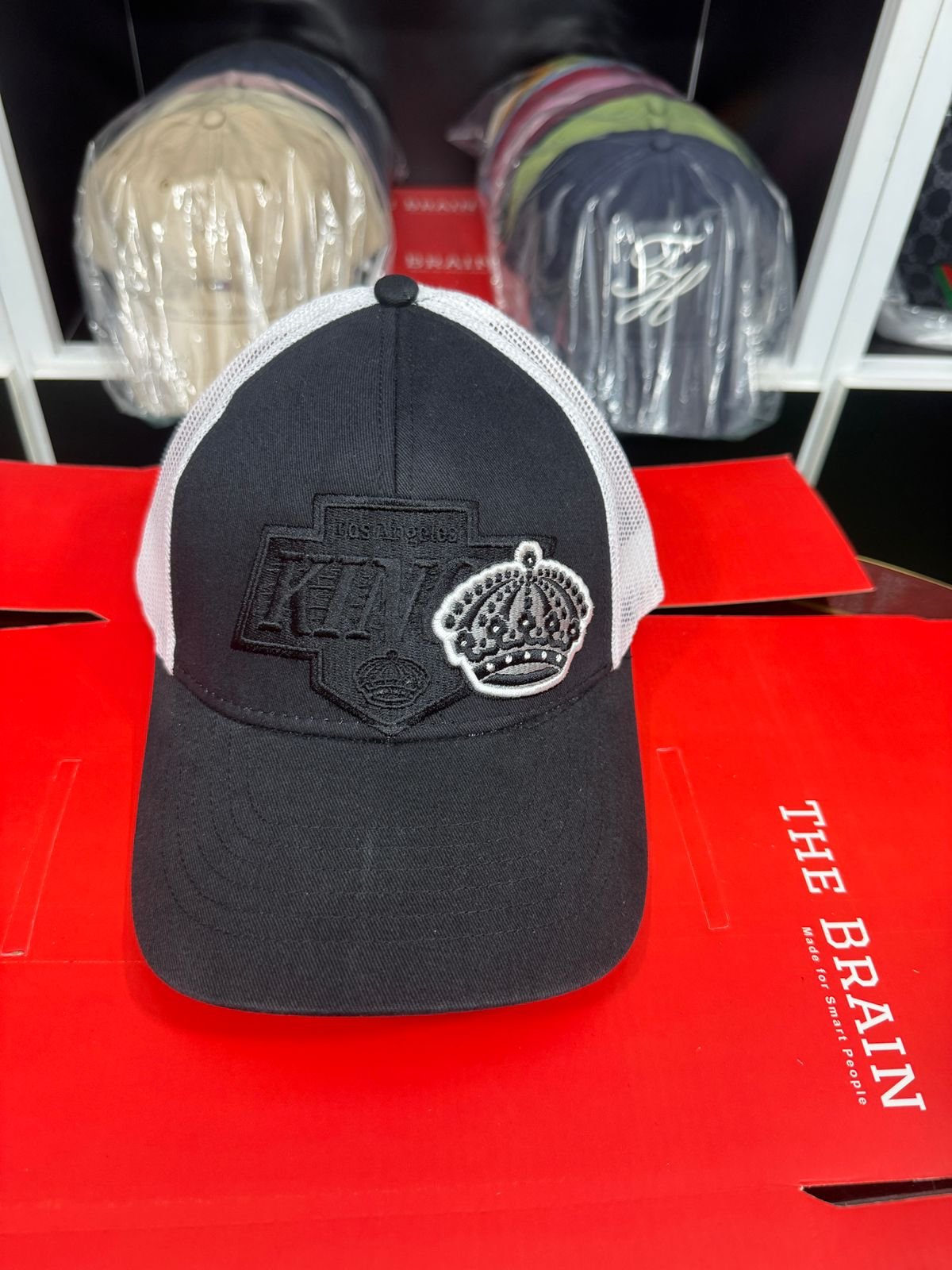 Los Angeles Kings Mesh Trucker Snapback Cap (KINGS Embroidered) view 2