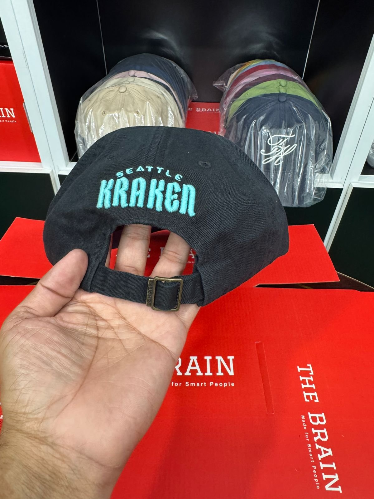 Seattle Kraken Embroidered Adjustable Baseball Cap (Dad Hat) view 4
