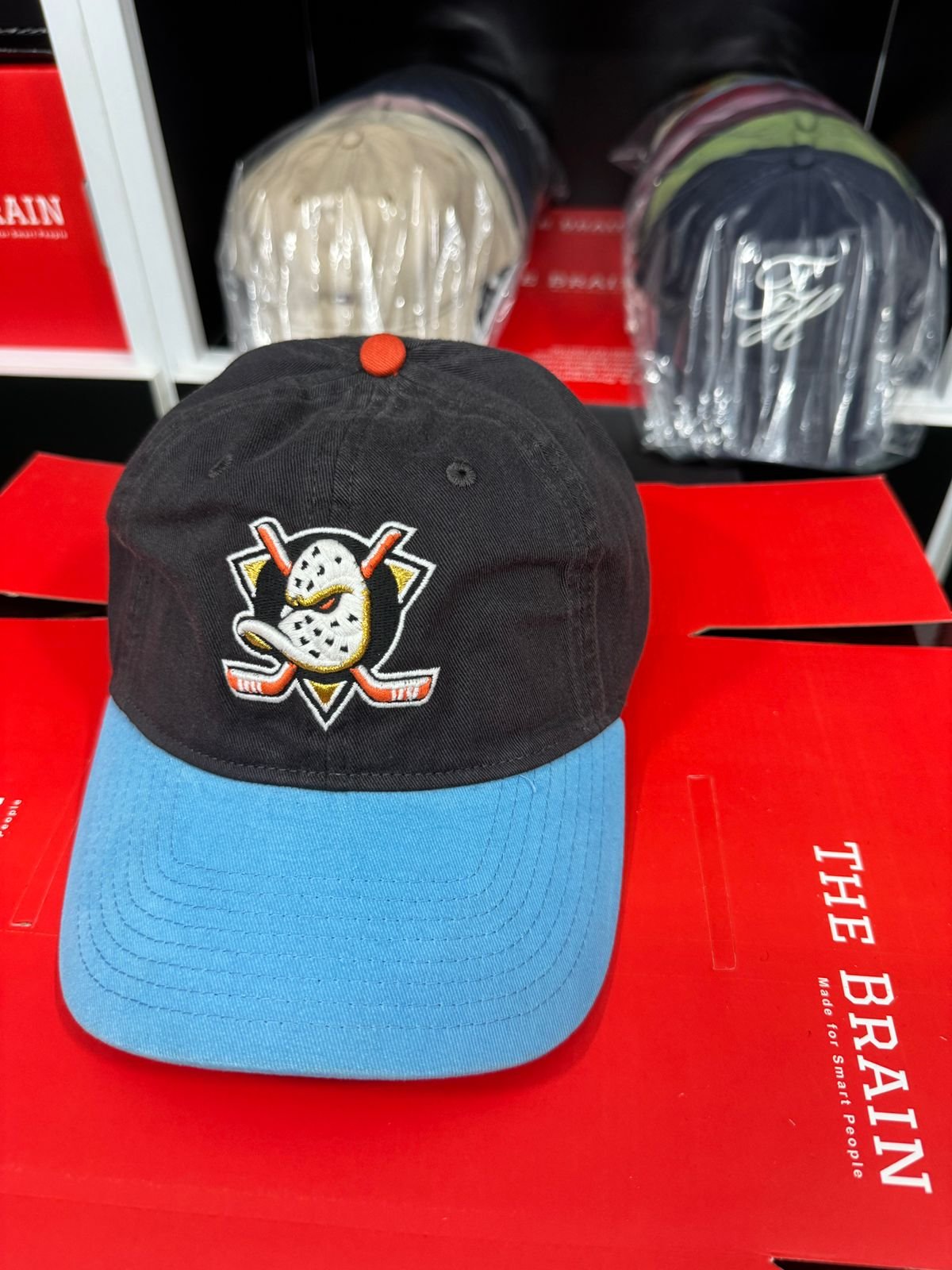 Anaheim Ducks Embroidered Strapback Baseball Cap (Adjustable) view 2
