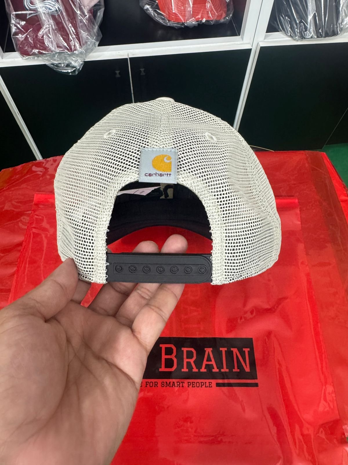 Carhartt Classic Mesh Trucker Cap (Blue/White) view 6