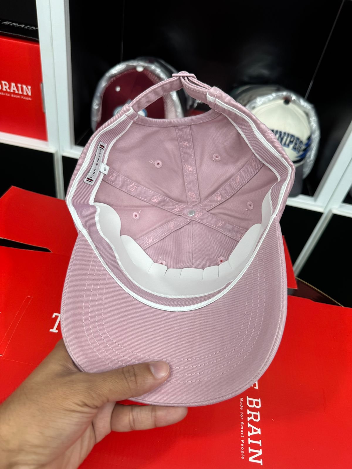 Tommy Hilfiger TH Embroidered Adjustable Baseball Cap ( Dust Pink ) view 4