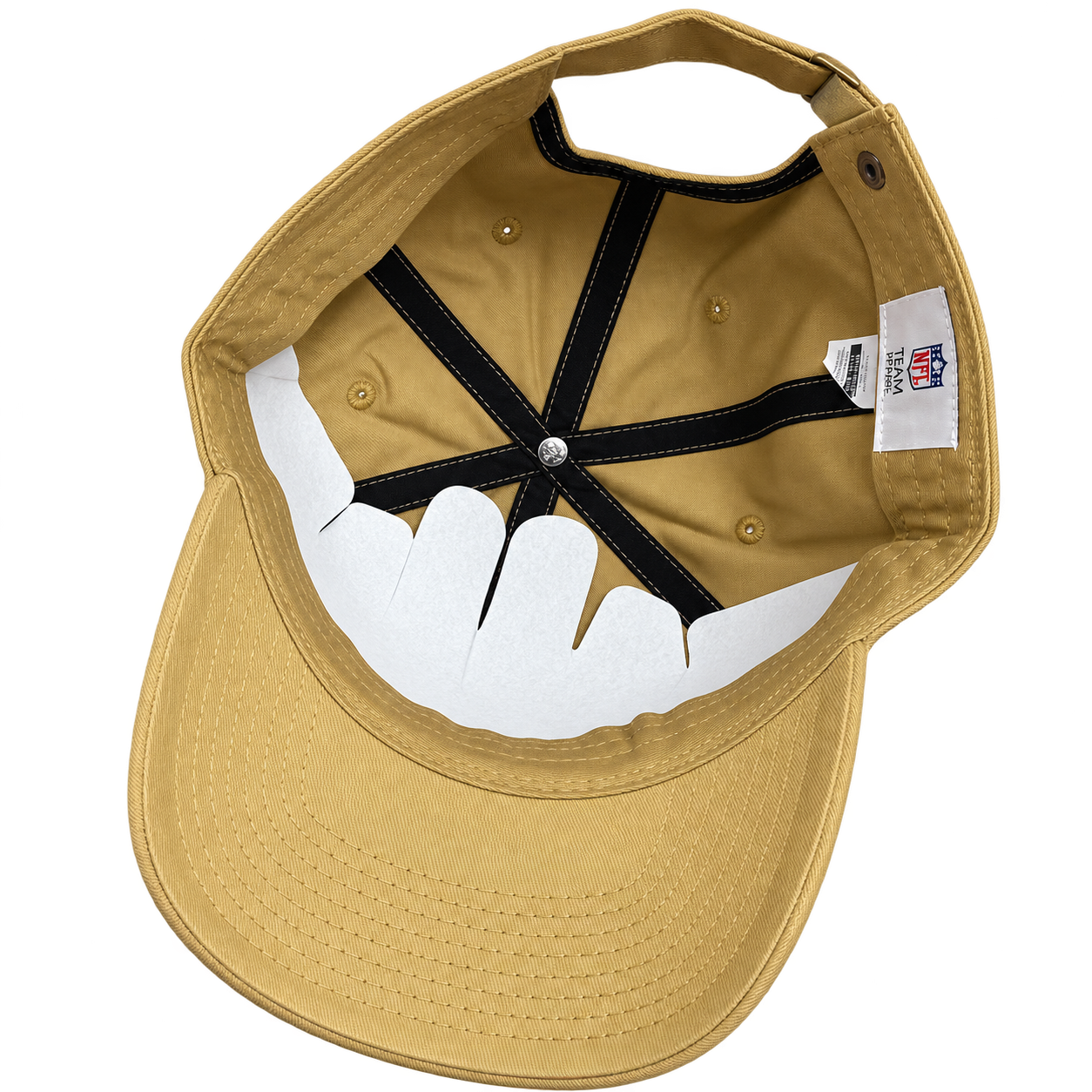 NFL New Orleans Saints Golden Khaki Tonal Embroidered Baseball Cap – Premium Sports Streetwear view 4