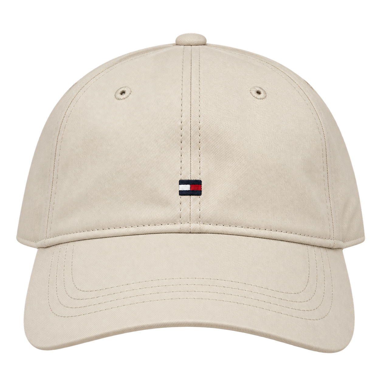Tommy Hilfiger Off White Classic Flag Logo Baseball Cap view 3