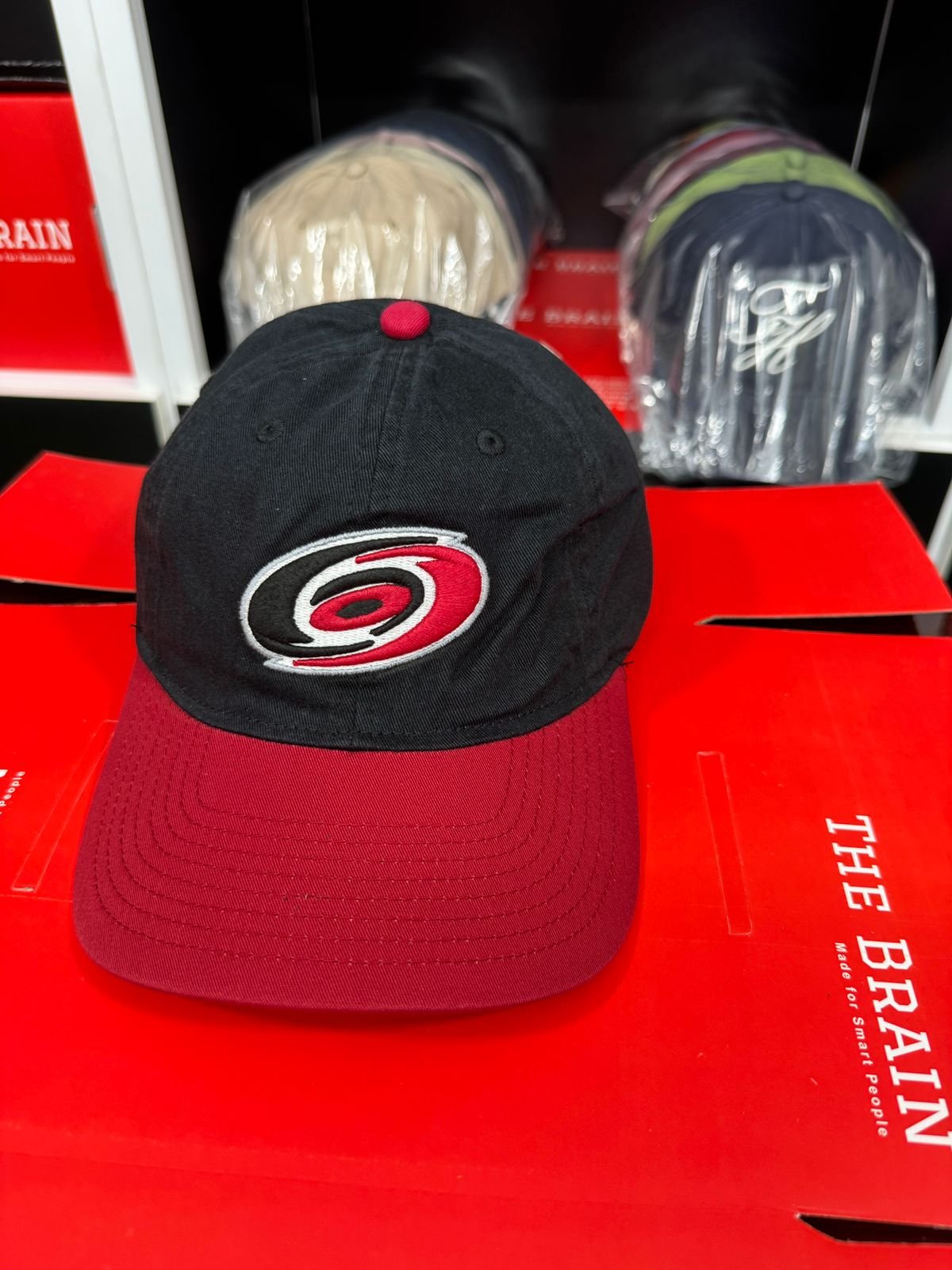 Carolina Hurricanes Logo Adjustable Baseball Cap (Trucker Style) view 2