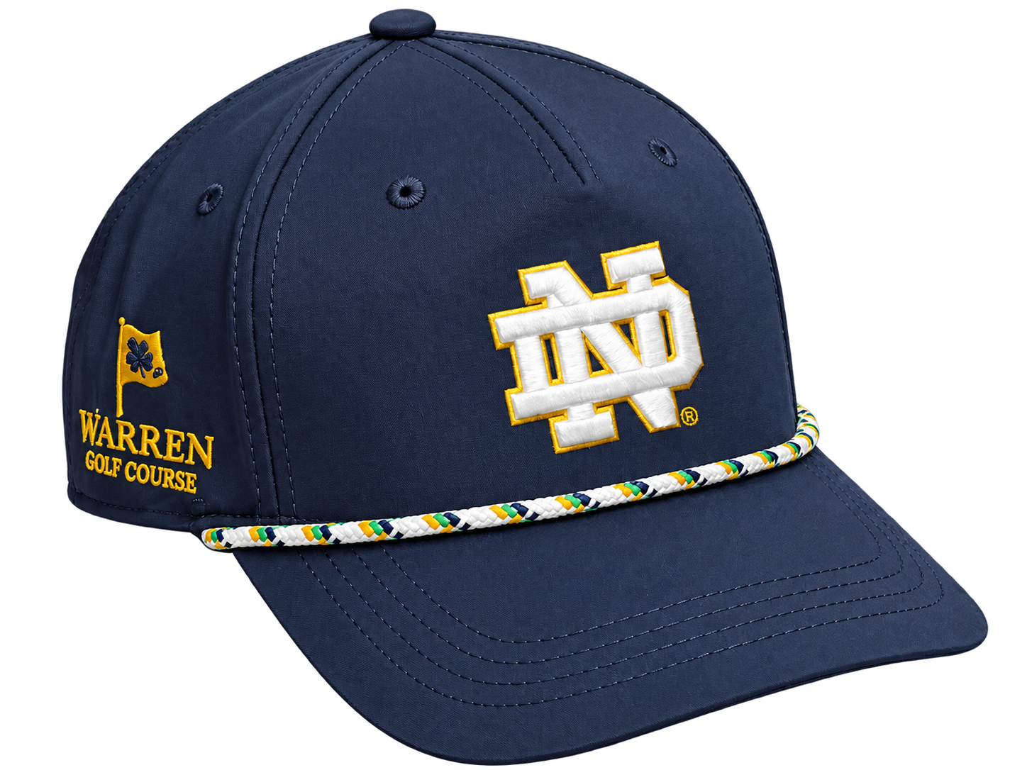 Notre Dame “ND” Rope Trim Baseball Cap (Navy Edition)