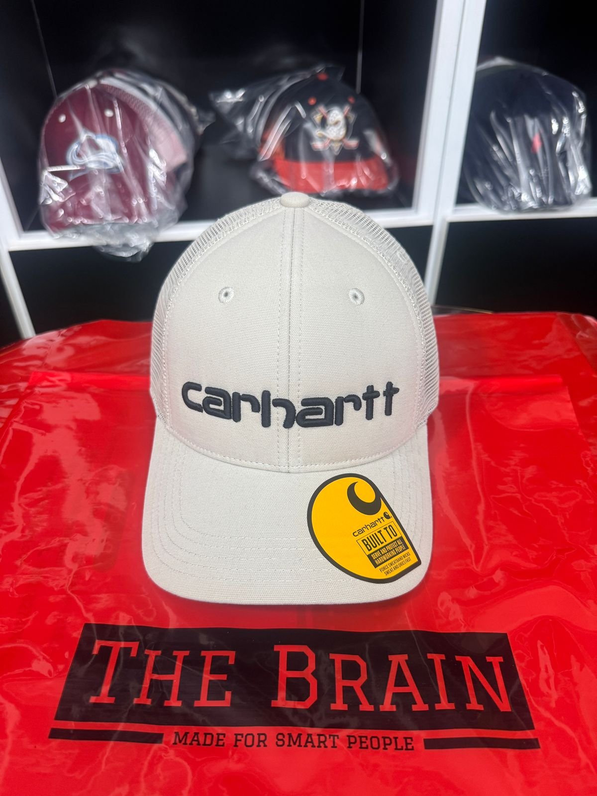 Carhartt Light Grey Mesh Back Trucker Cap