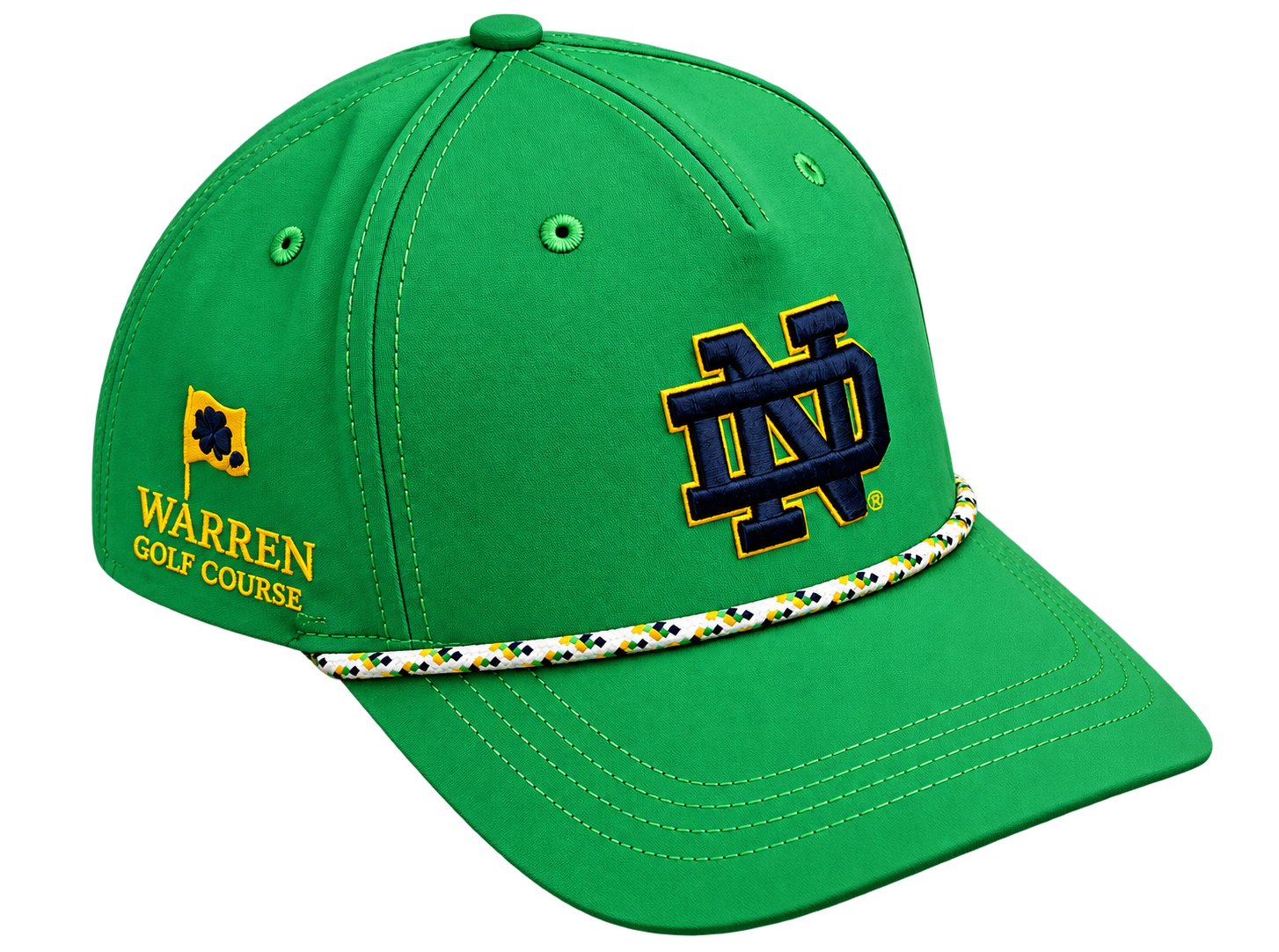 Notre Dame “ND” Rope Trim Baseball Cap