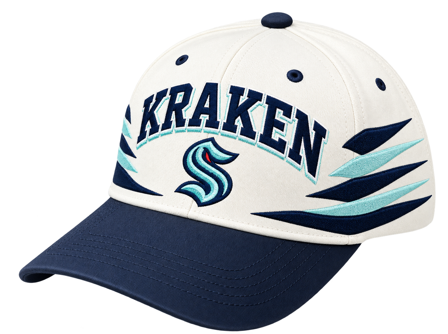 Seattle Kraken Embroidered Snapback Baseball Cap