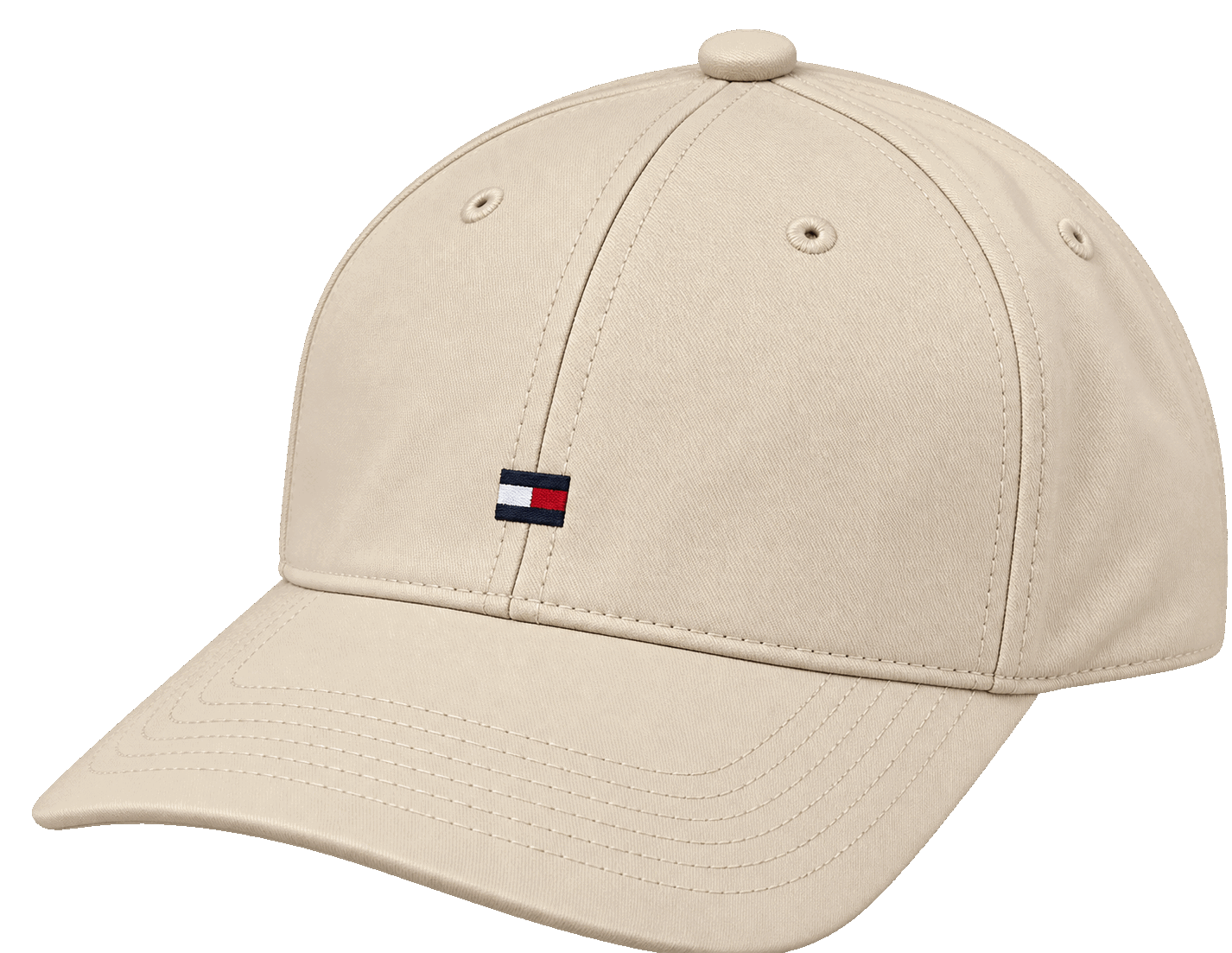 Tommy Hilfiger Off White Classic Flag Logo Baseball Cap view 1