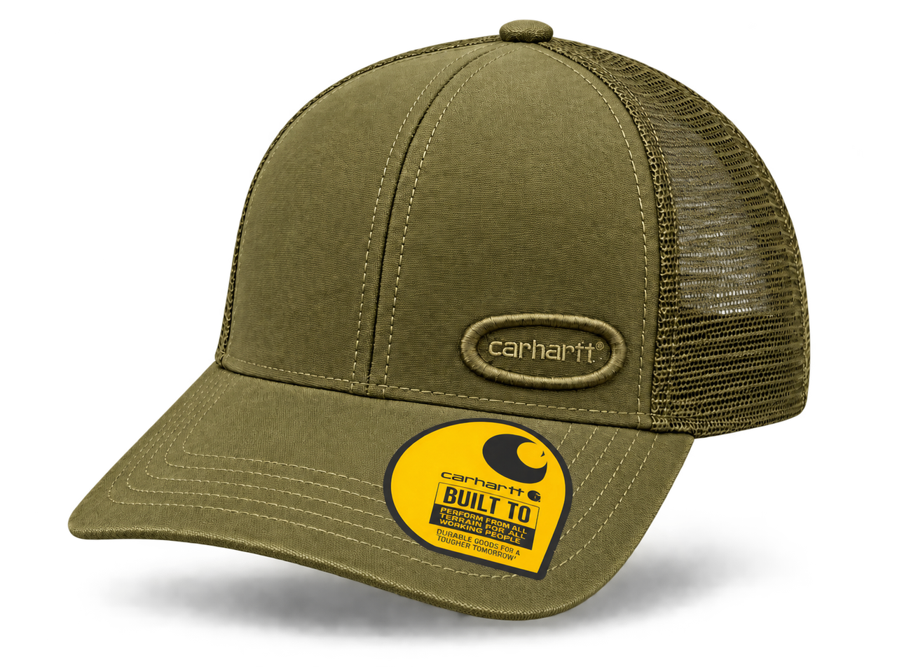 Carhartt Olive Mesh Back Trucker Cap