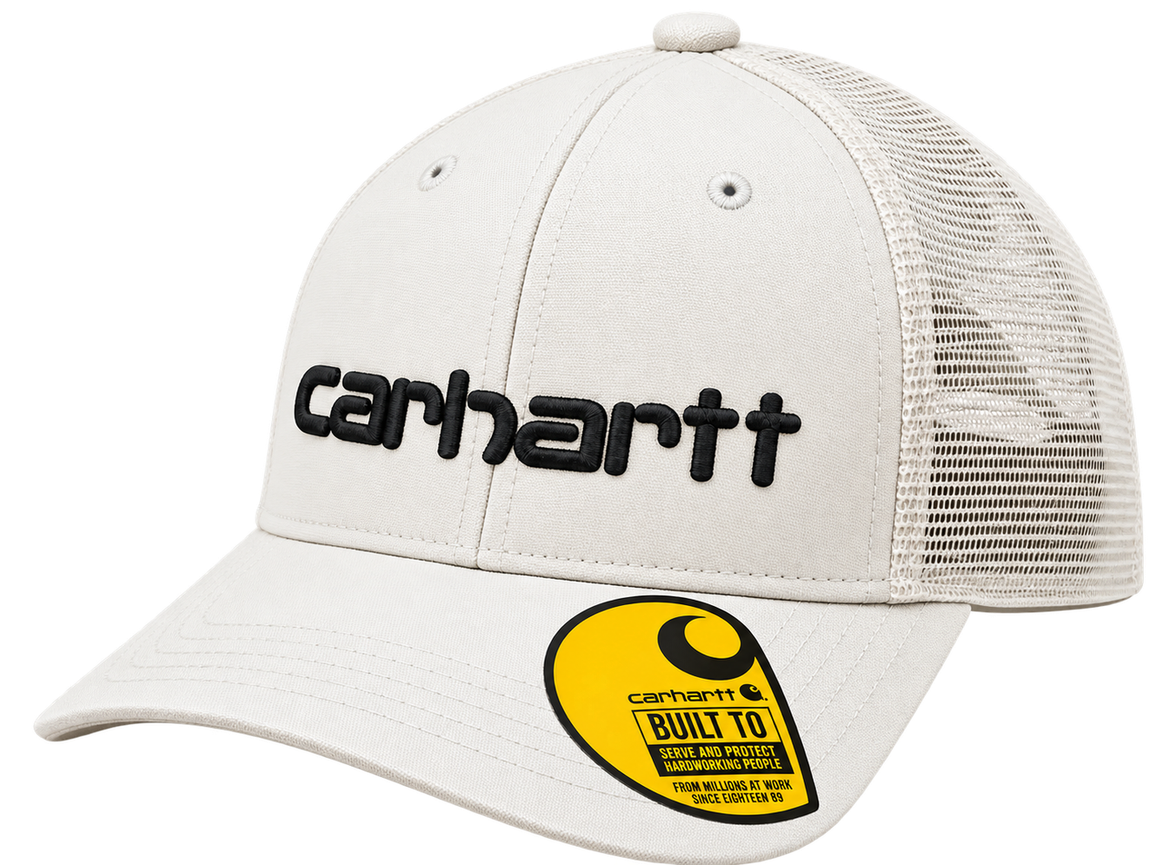 Carhartt Light Grey Mesh Back Trucker Cap