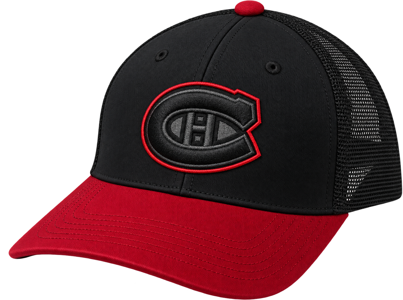 Canadiens Trucker Snapback Cap (Mesh Back)
